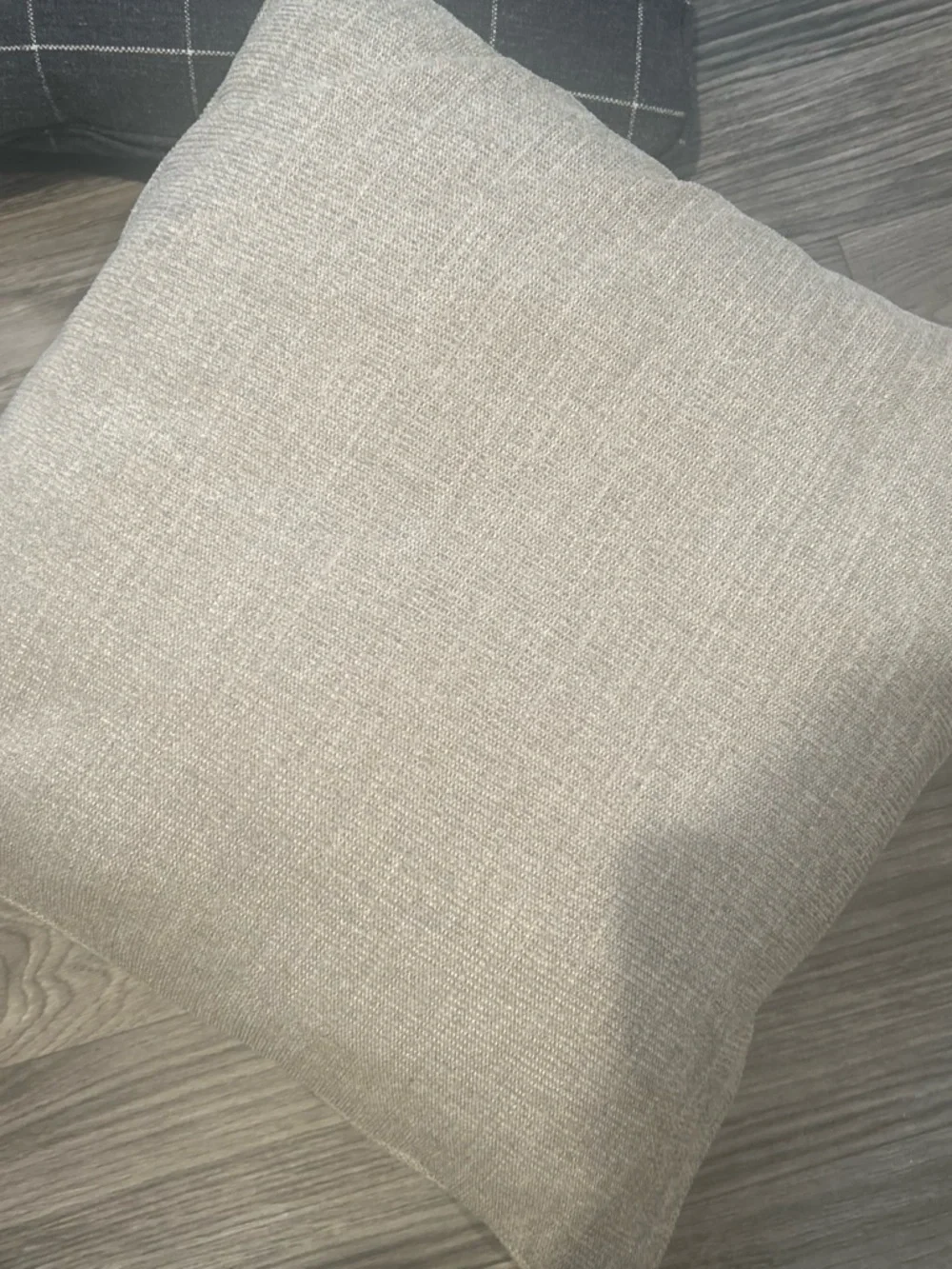 Neutral Scroll Pattern Decorative Throw Pillows set of 2 - Gray and Cream